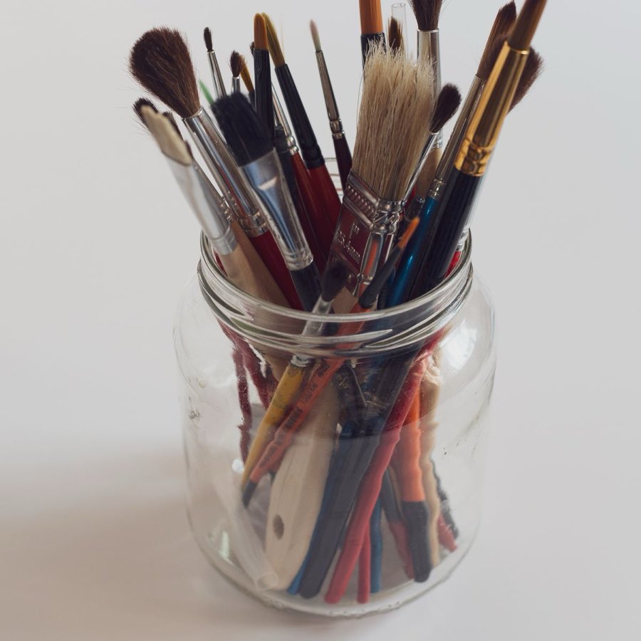Ocean Flat Brush Set, 4