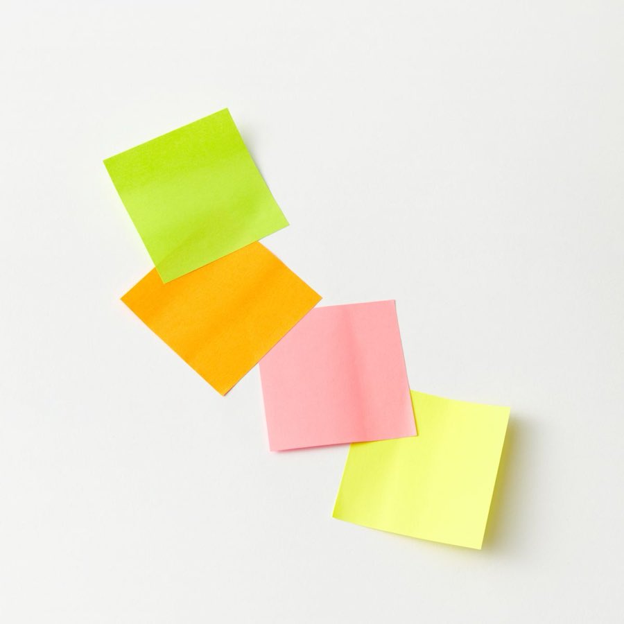 Tab Sticky Notes, Canary 12 Pad
